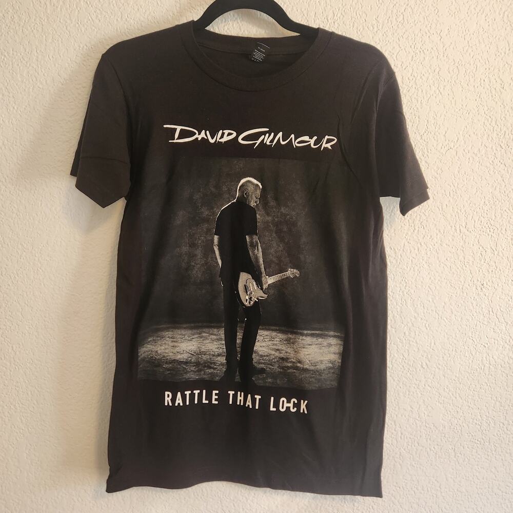David‎ Gilmour Men's Size Small Battle That Lock Live 2016 Concert Tee Black New